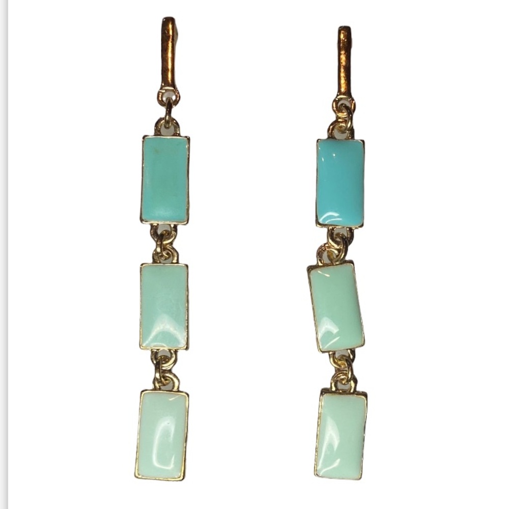 Ombre Linear Drop Earrings